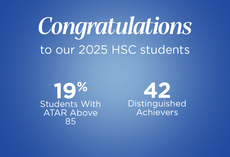 A graphic showing Patrician Brothers' College Fairfield HSC results